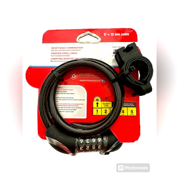 Schwinn Combination Lighted Cable Lock NWT - Picture 4 of 7